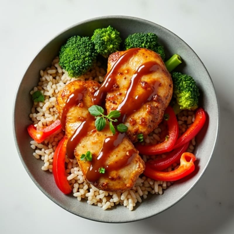 Sticky Ginger-Garlic Teriyaki Chicken Bowl