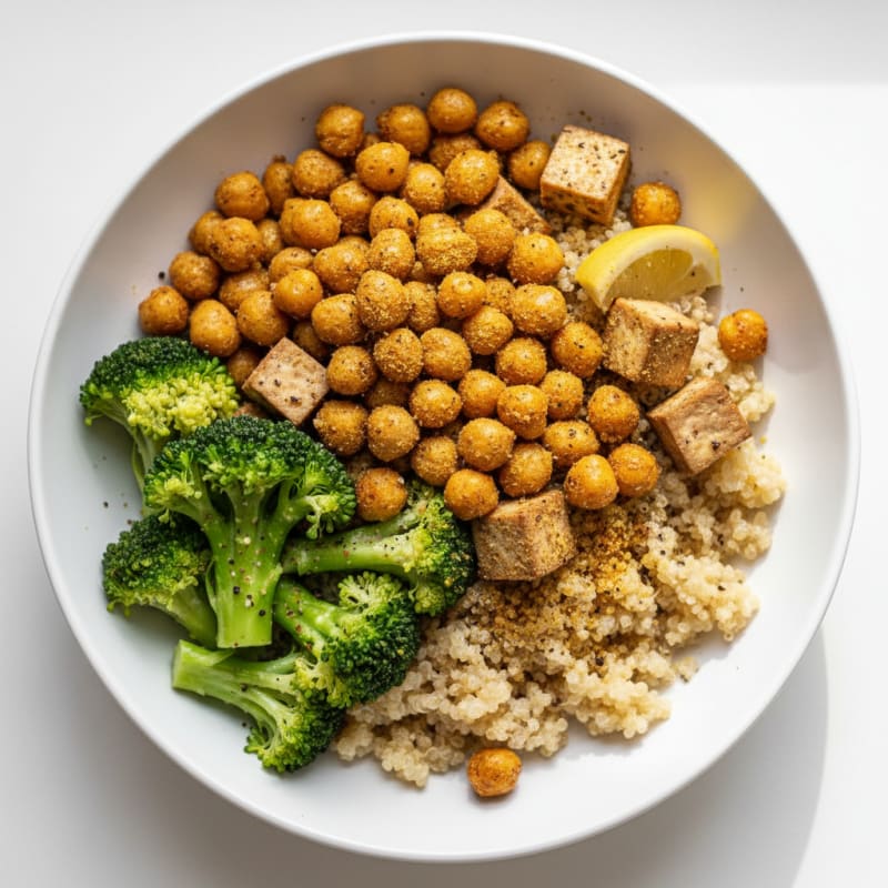Roasted Chickpea and Veggie Buddha Bowl
