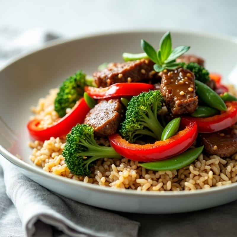 Quick Sesame-Garlic Beef Stir-Fry