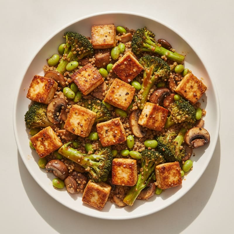 Umami Plant-Based Skillet with Roasted Vegetables