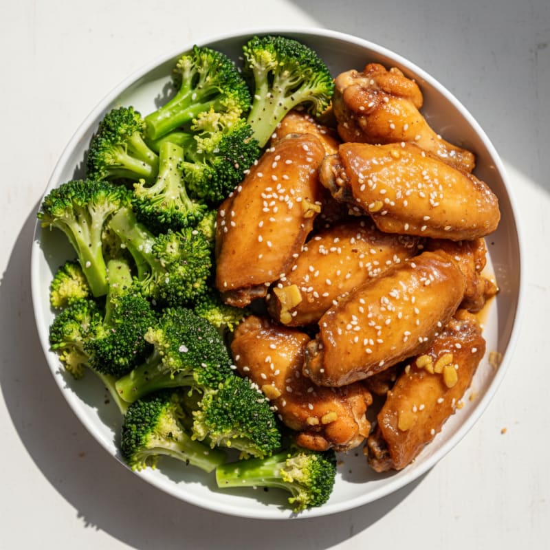 Honey-Garlic Glazed Chicken Wings