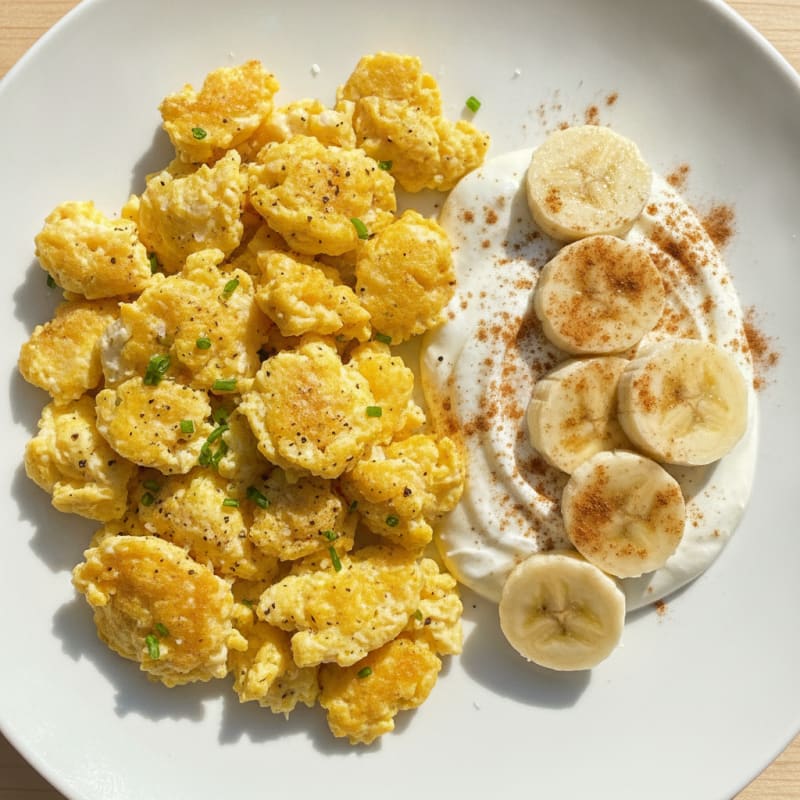Farm Fresh Eggs and Banana
