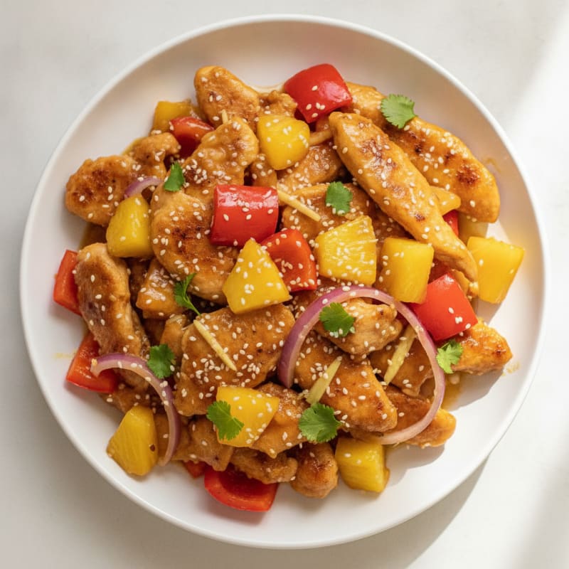 Sweet and Sour Chicken with Pineapple