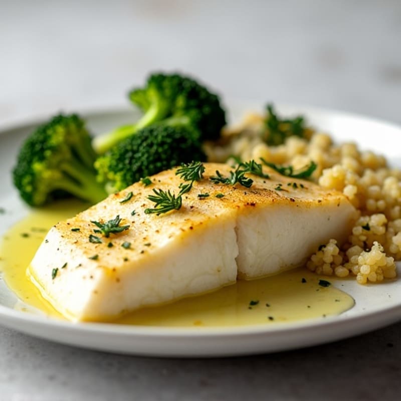 Lemon-Garlic Baked Cod with Roasted Broccoli