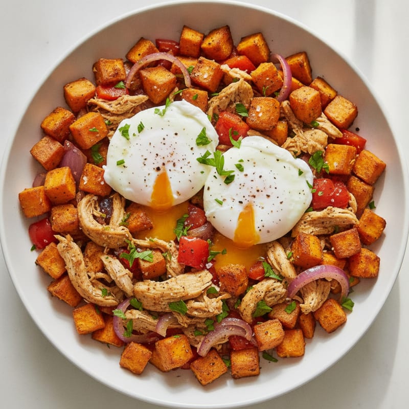 Roasted Sweet Potato Breakfast Hash