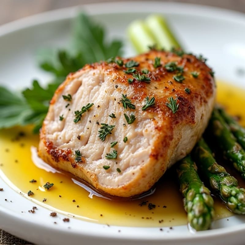 Herb-Roasted Pork Tenderloin with Roasted Asparagus