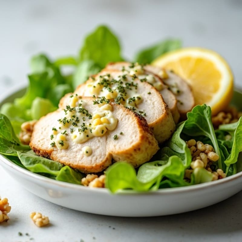 Creamy Lemon Herb Chicken Salad with Crunchy Celery