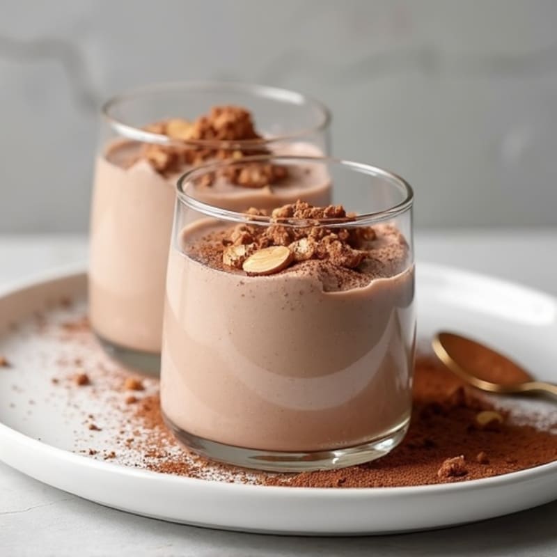 Greek Yogurt Protein Mousse with Chocolate Protein Powder