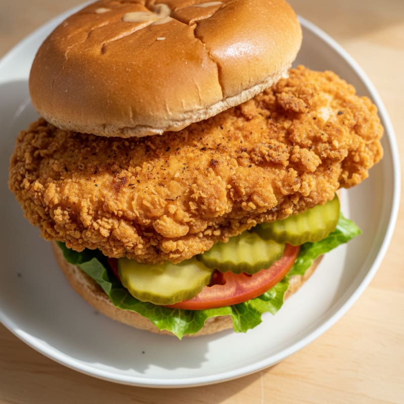Buttermilk Fried Chicken Sandwich with Pickles