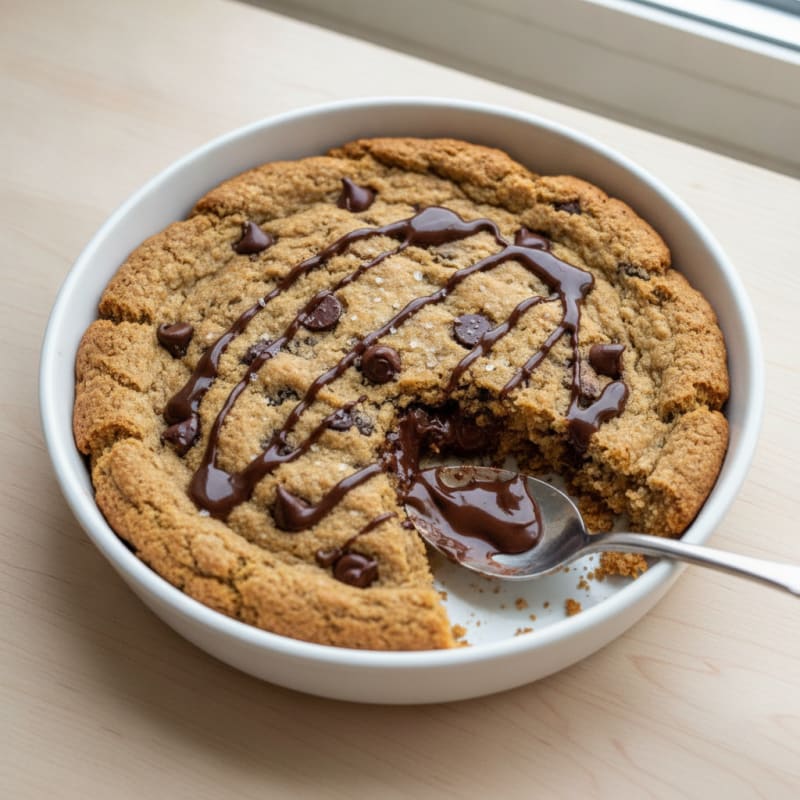 Warm Chocolate Chip Skillet Cookie