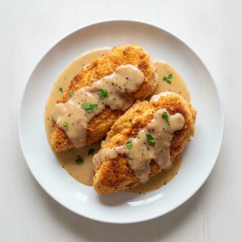 Buttermilk Fried Chicken with Creamy Gravy