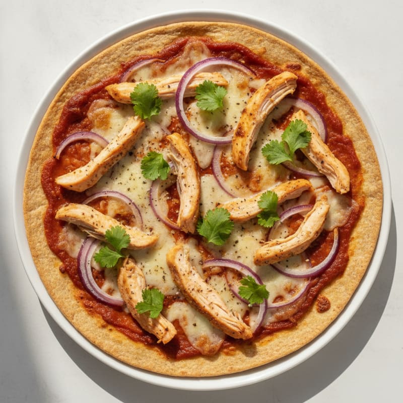 High-Protein BBQ Chicken Pizza