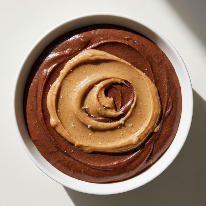 Silky Chocolate Protein Pudding with Almond Butter
