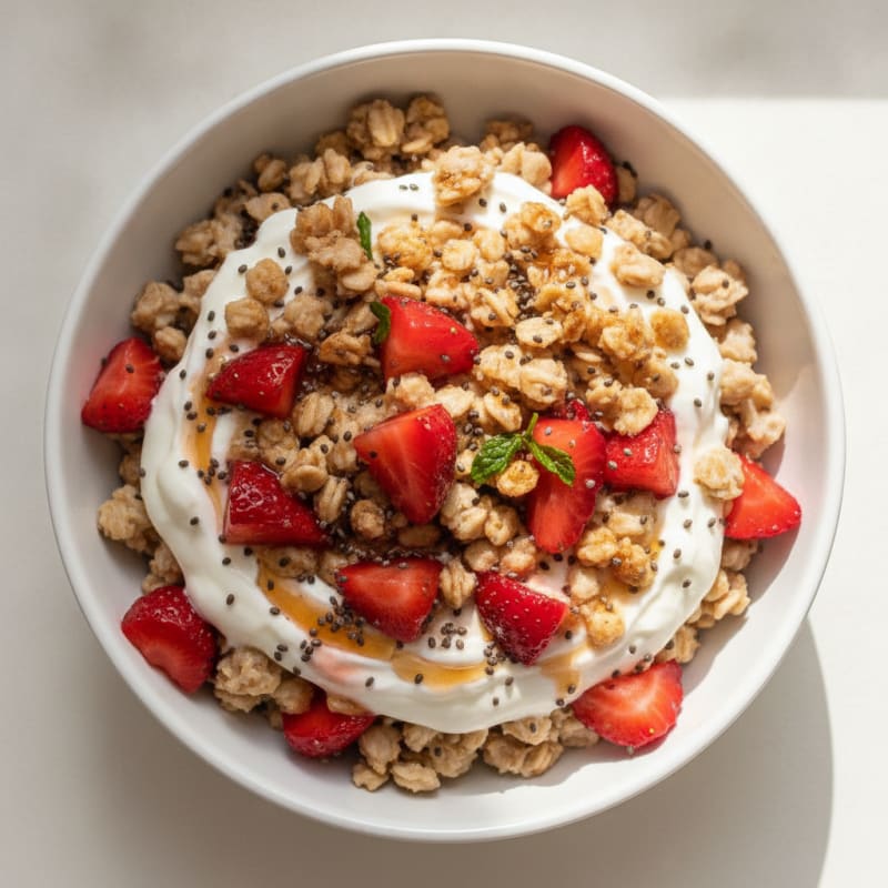 Strawberry Shortcake Overnight Oats