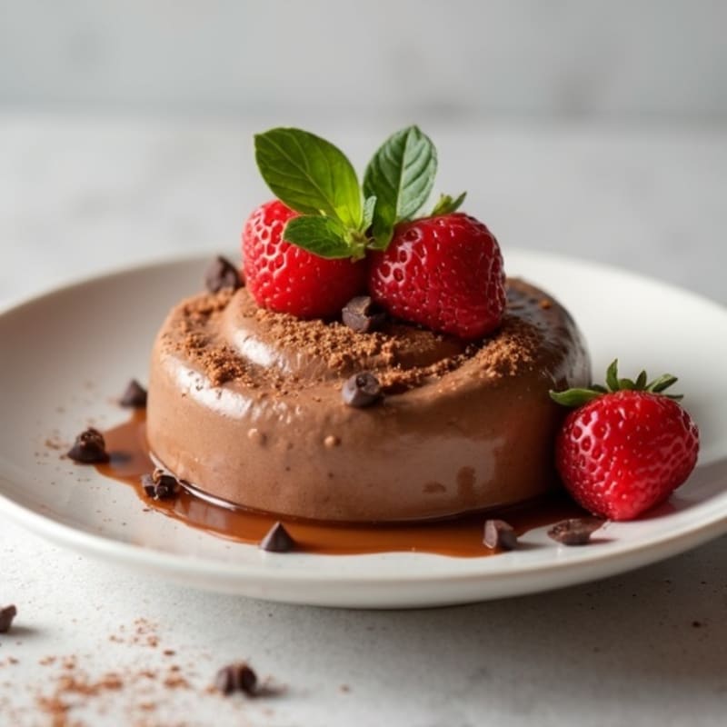 Protein Chocolate Mousse with Silken Tofu and Peanut Butter