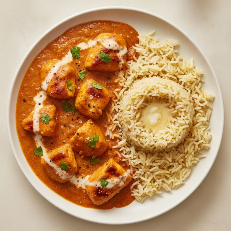 Spiced Butter Chicken with Basmati Rice