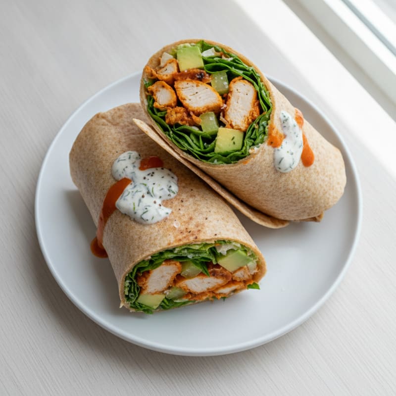 Buffalo Chicken Ranch Wraps