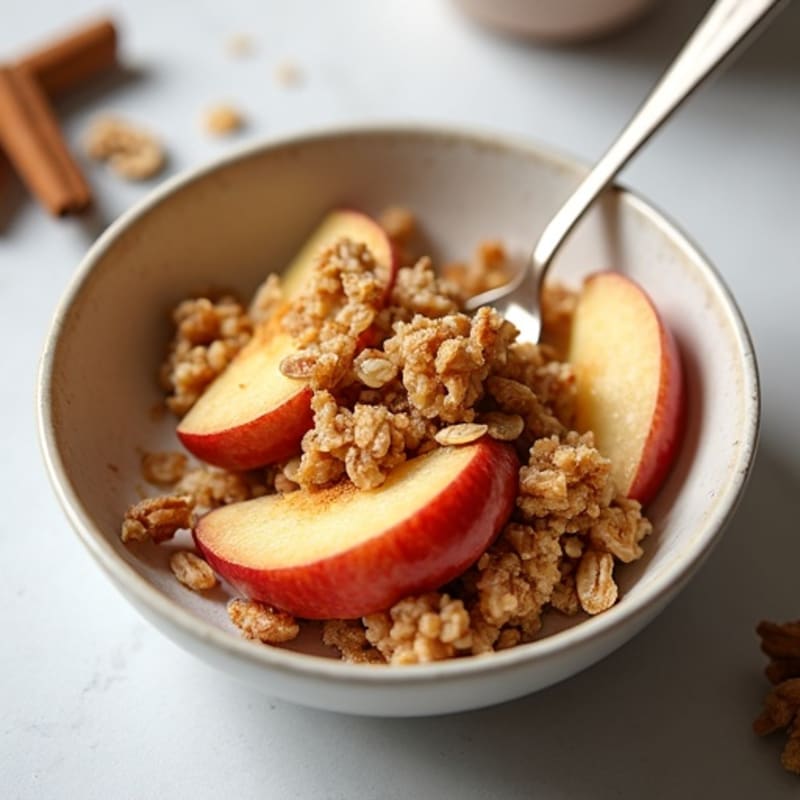 Warm Spiced Apple Oat Crumble