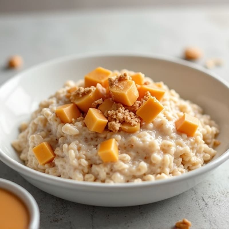 Creamy Peanut Butter Protein Overnight Oats