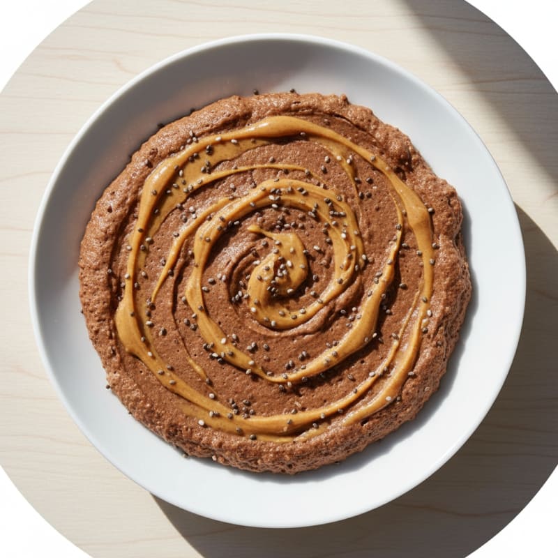 Silky Chocolate Protein Mousse with Peanut Butter Swirl