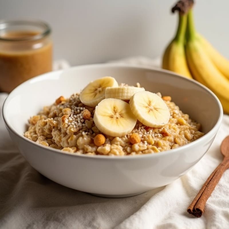 Creamy Banana Bread Oatmeal