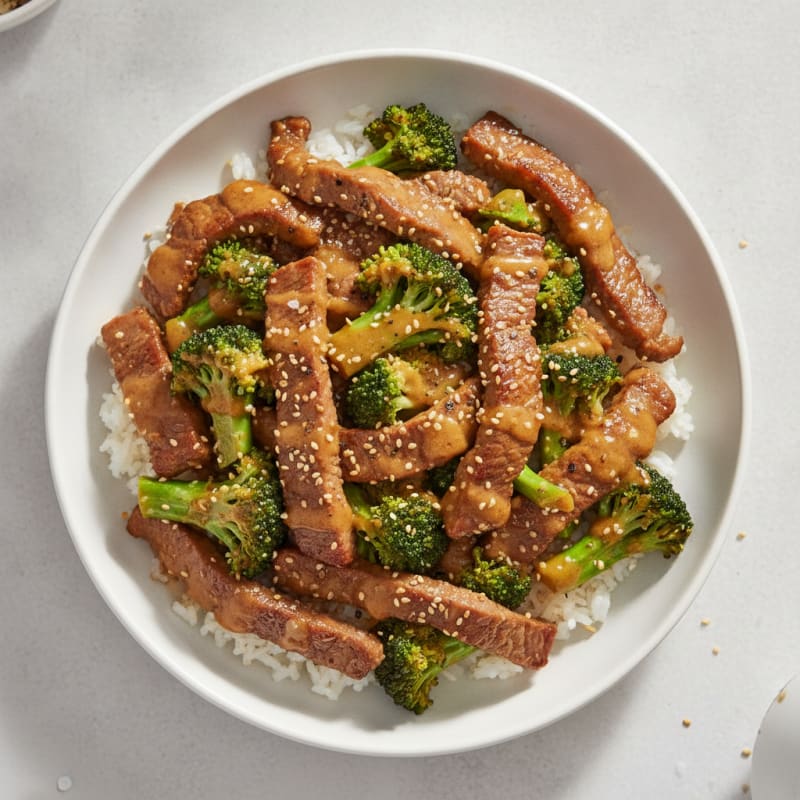 Sesame Beef and Broccoli Stir-Fry