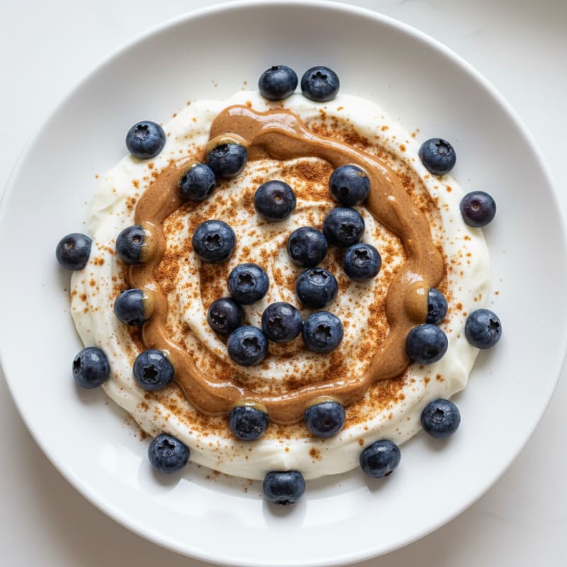 Greek Yogurt Protein Parfait with Berries and Almond Butter