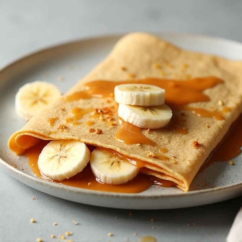 Protein-Packed Almond Butter Banana Crepes