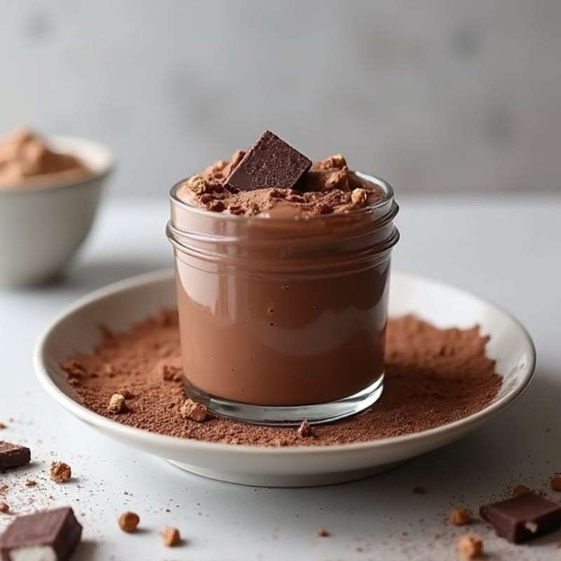 Silky Chocolate Protein Pudding with Greek Yogurt