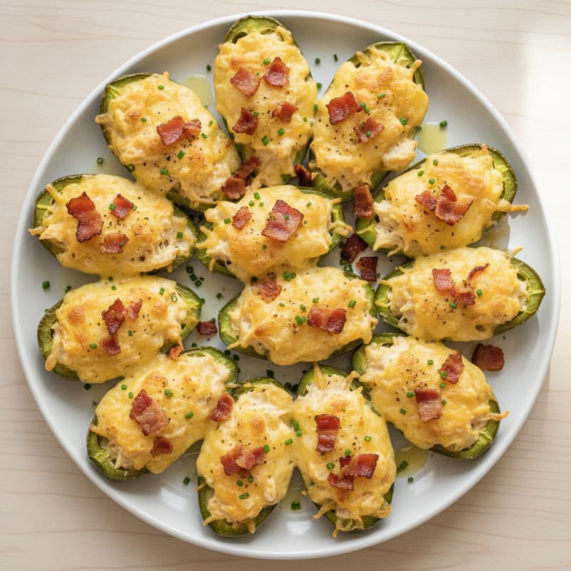 Baked Jalapeño Poppers with Bacon
