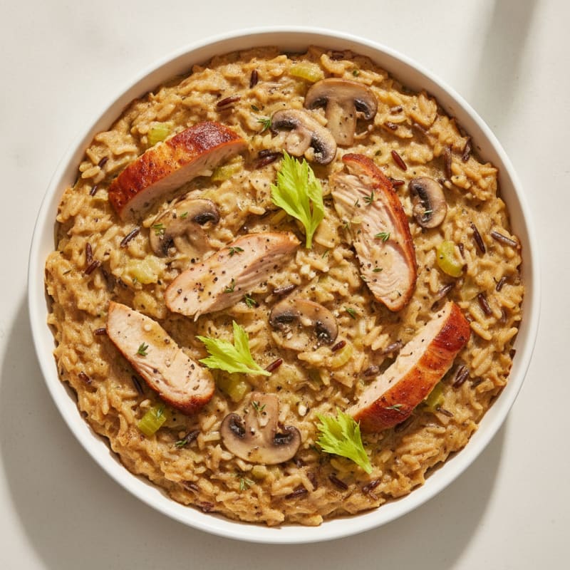 Smoked Turkey and Wild Rice Casserole