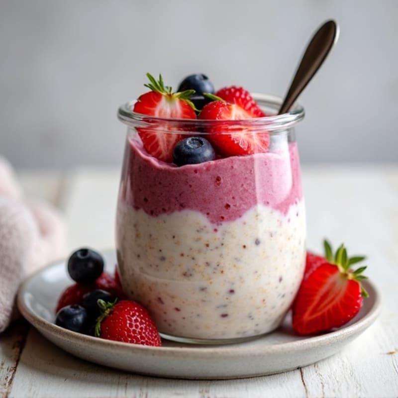 Creamy Berry Overnight Oats