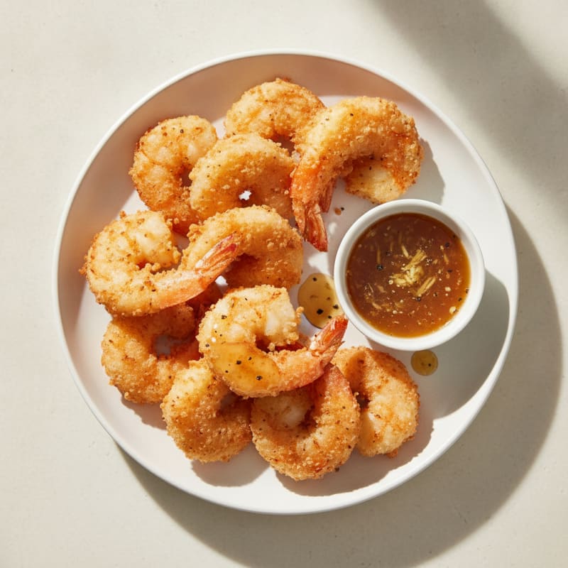 Clean Crispy Shrimp Tempura with Ginger-Aminos Dip