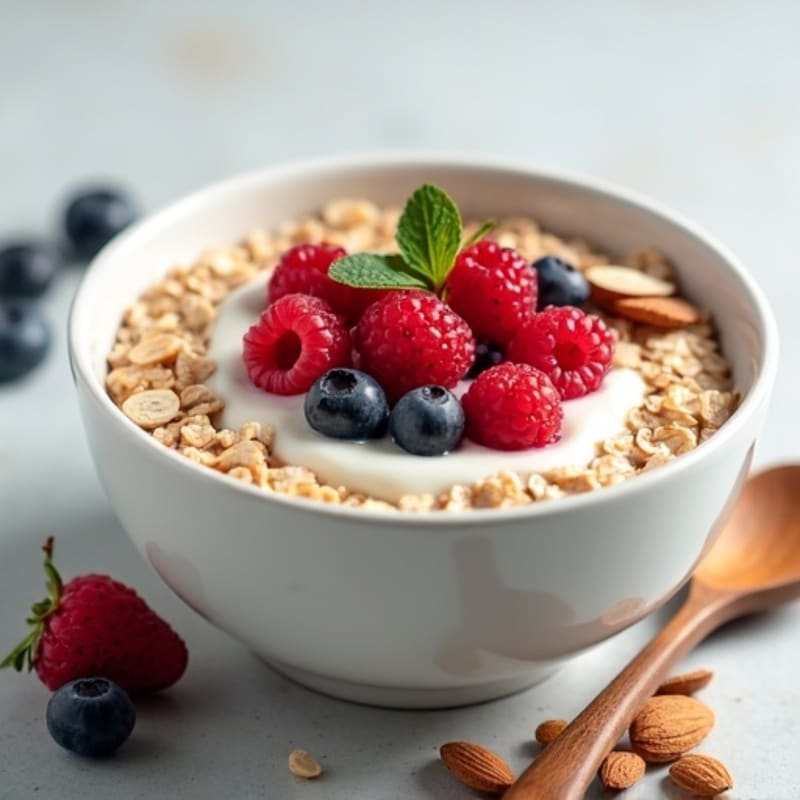 Creamy Berry Almond Oats