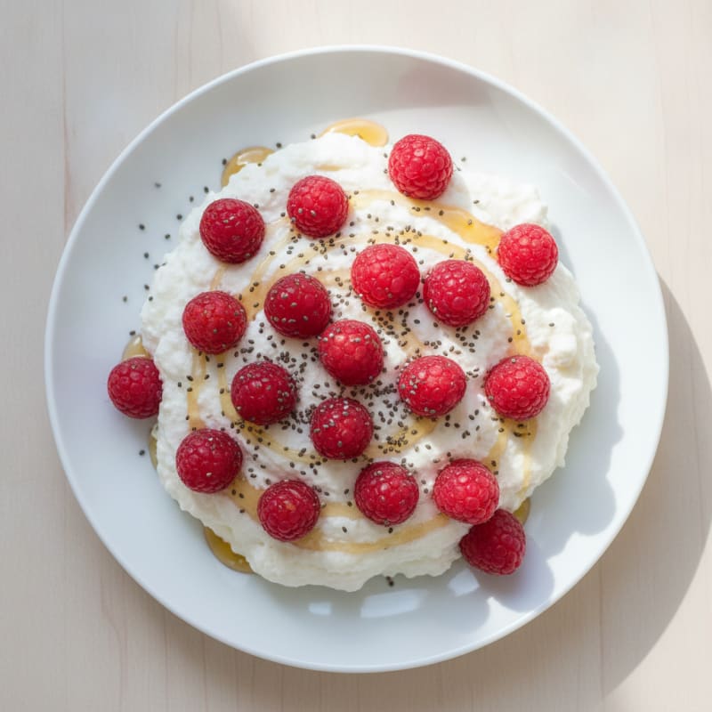 Silky Greek Yogurt Protein Mousse with Berries