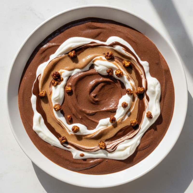 Silky Chocolate Protein Pudding with Greek Yogurt