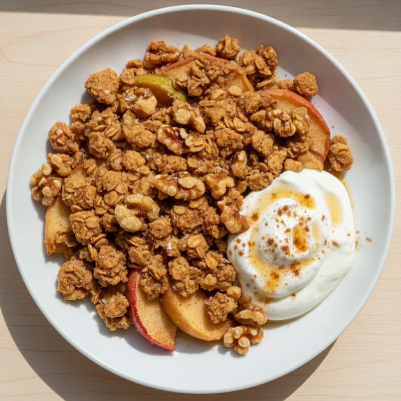 Baked Cinnamon Apple Crumble