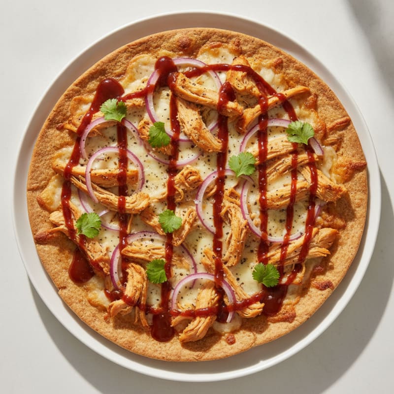 High-Protein BBQ Chicken Pizza