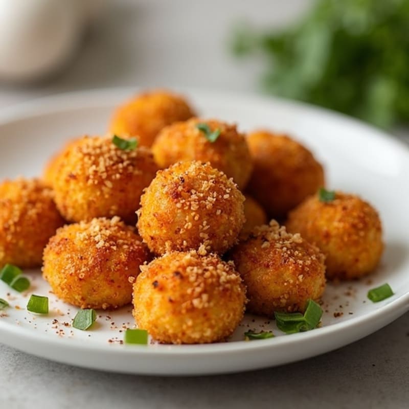 Crispy Baked Cornmeal-Crusted Chicken Sausage Bites
