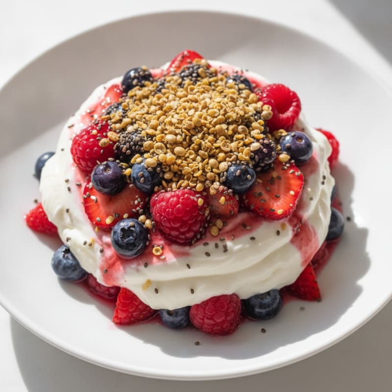 Creamy Greek Yogurt Protein Parfait with Mixed Berries
