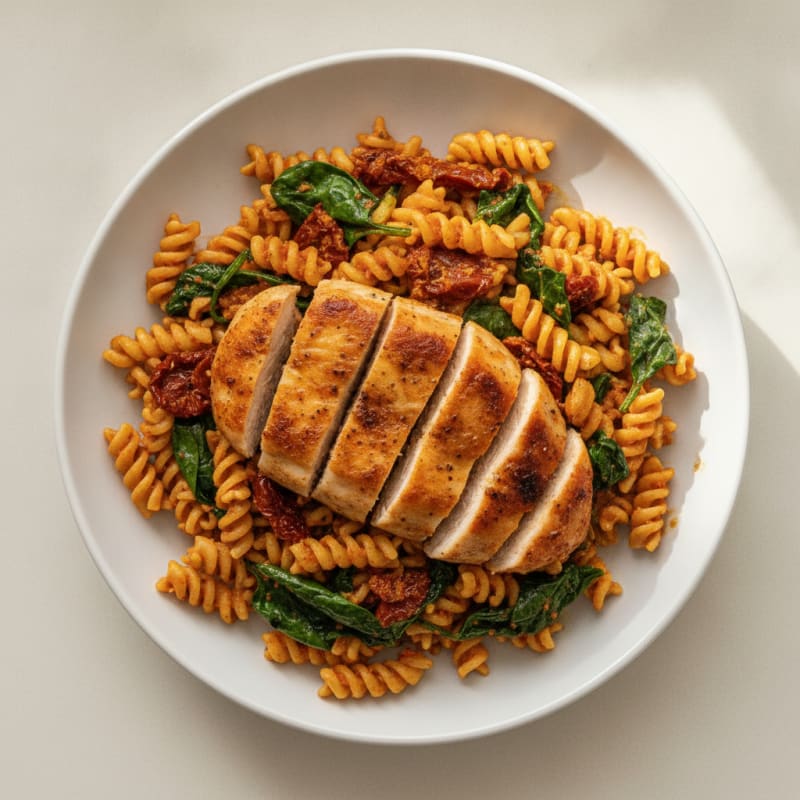 Sun-Dried Tomato Pesto Chicken Pasta