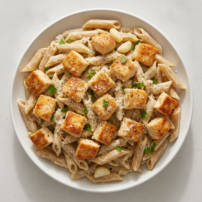 Garlic Parmesan Chicken Alfredo Pasta