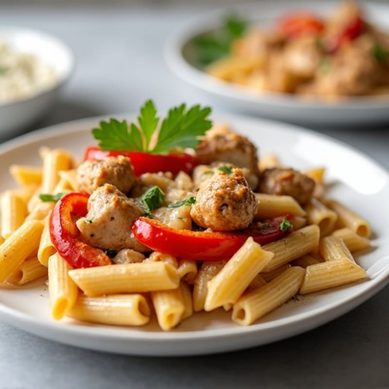 Creamy Cajun Chicken Pasta with Bell Peppers