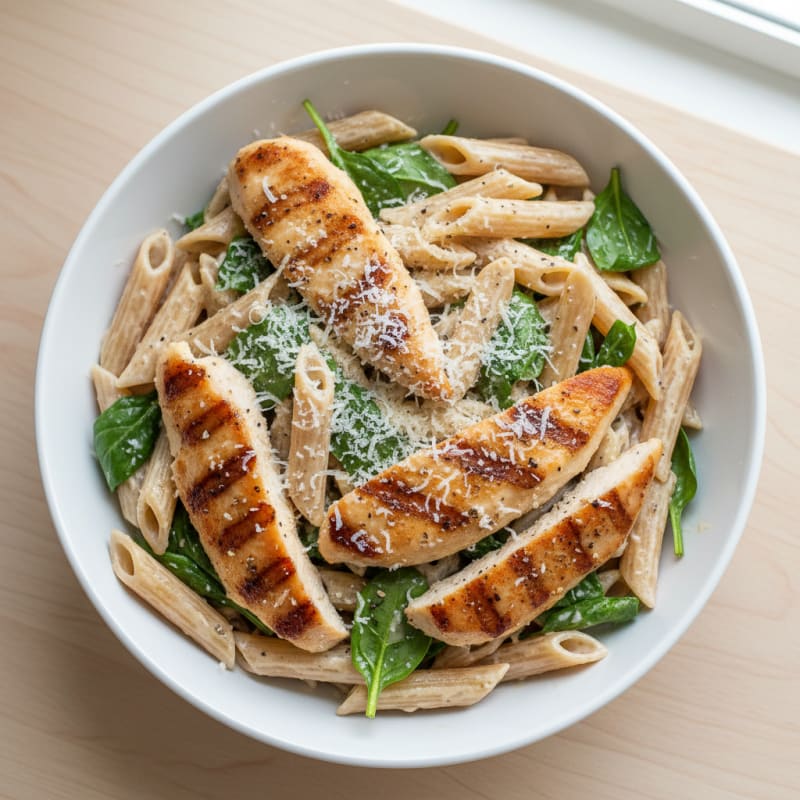 Garlic Parmesan Chicken Alfredo Pasta
