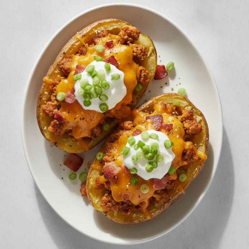 Bacon Cheddar Stuffed Potatoes