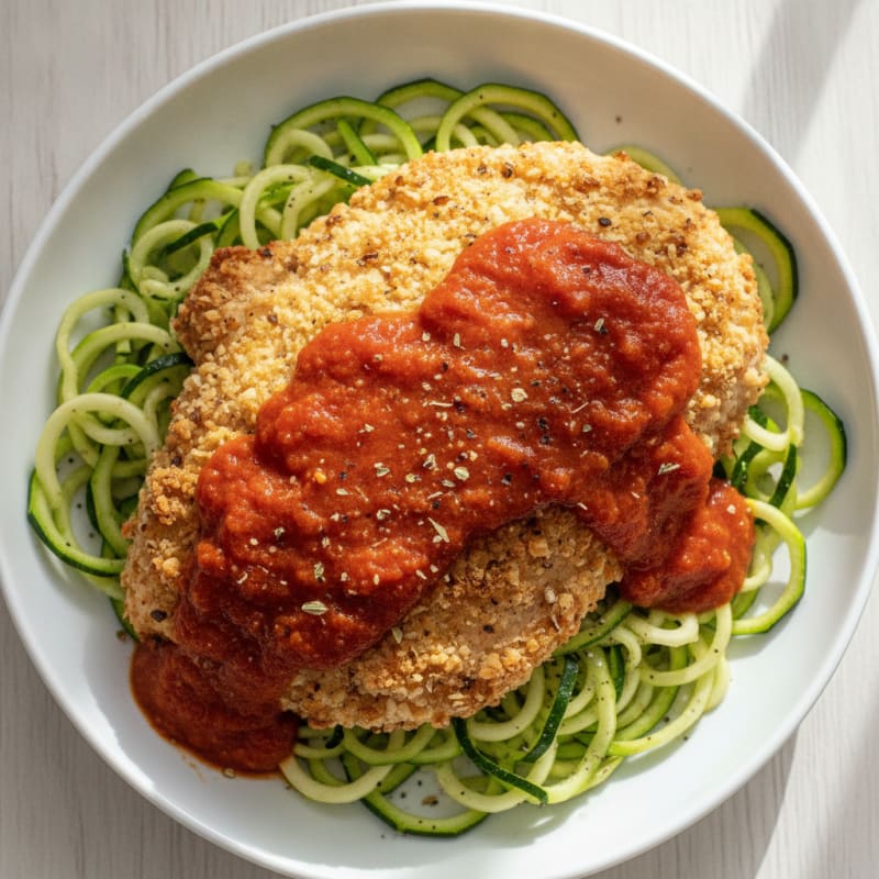 Parmesan-Crusted Chicken with Marinara