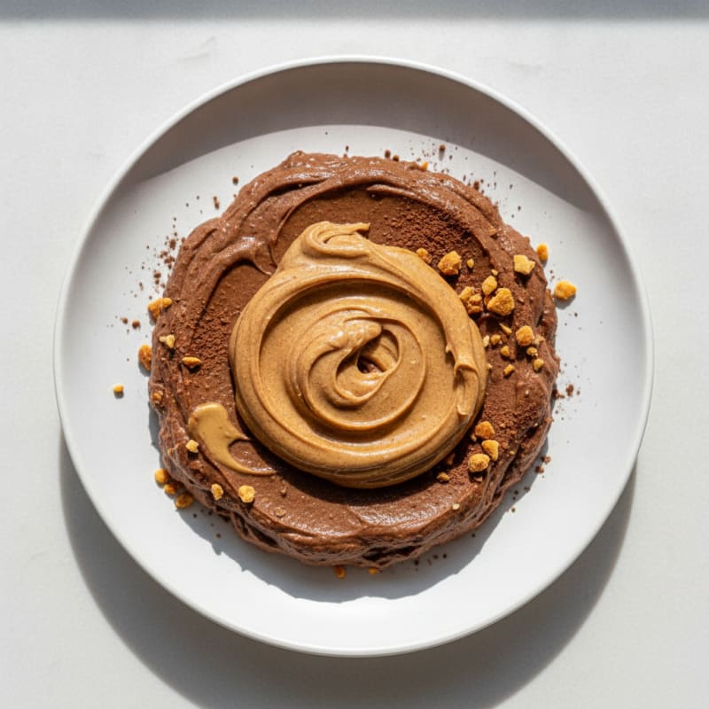 Silky Chocolate Protein Pudding with Almond Butter