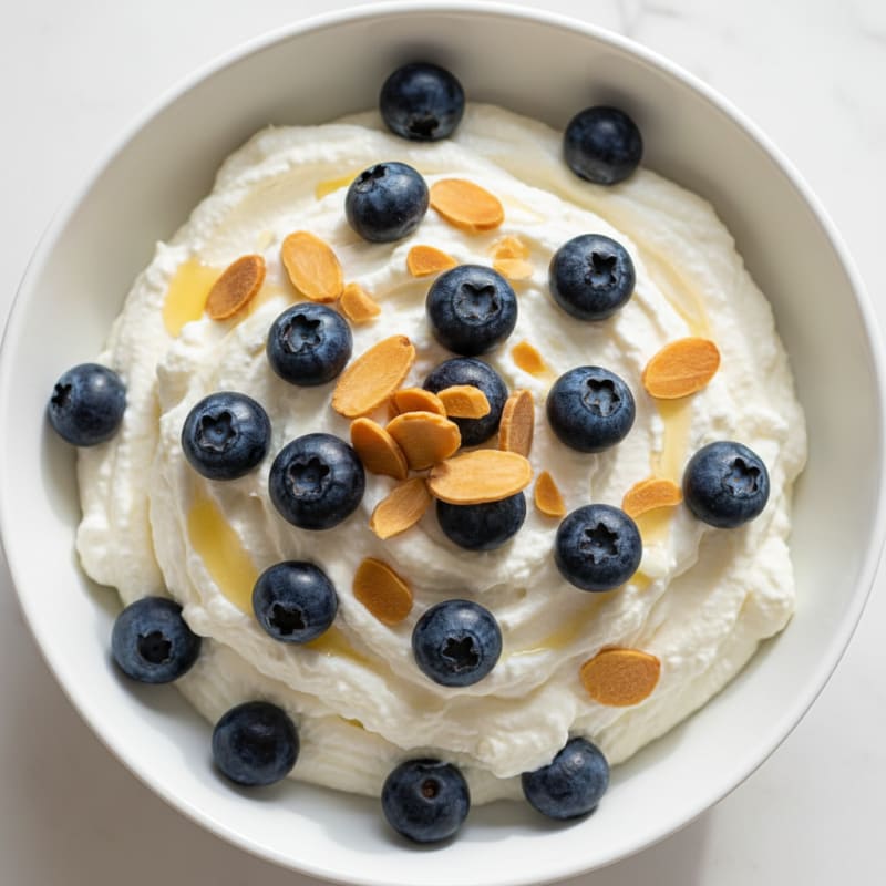 Creamy Greek Yogurt Protein Mousse with Berries