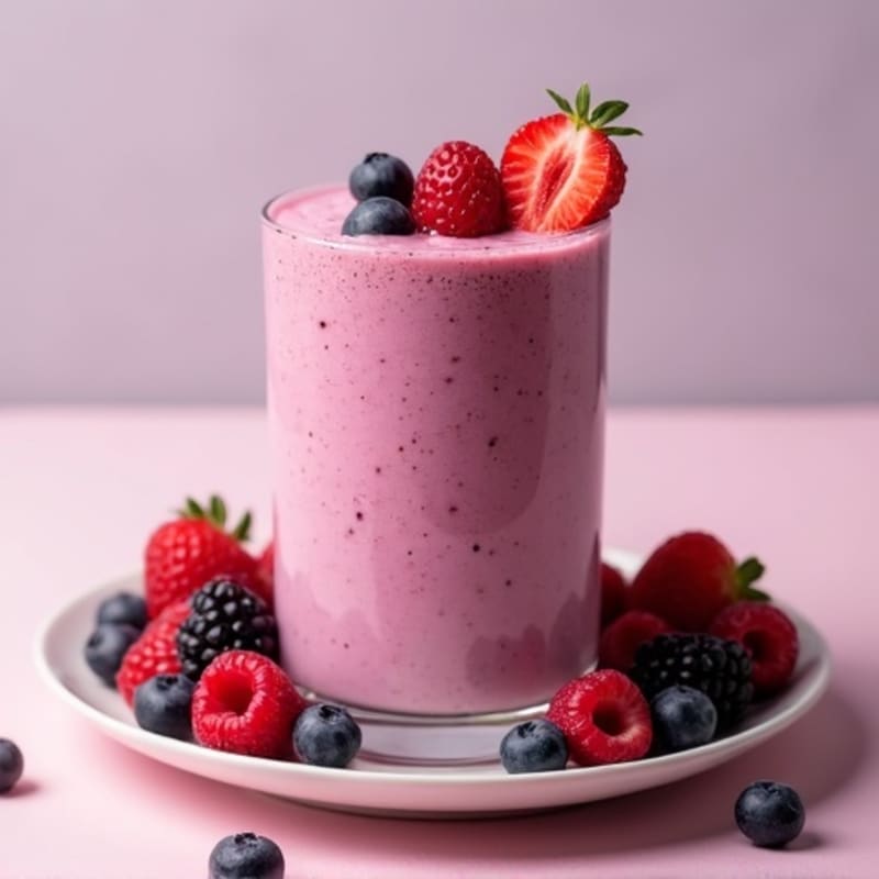 Creamy Mixed Berry Protein Smoothie