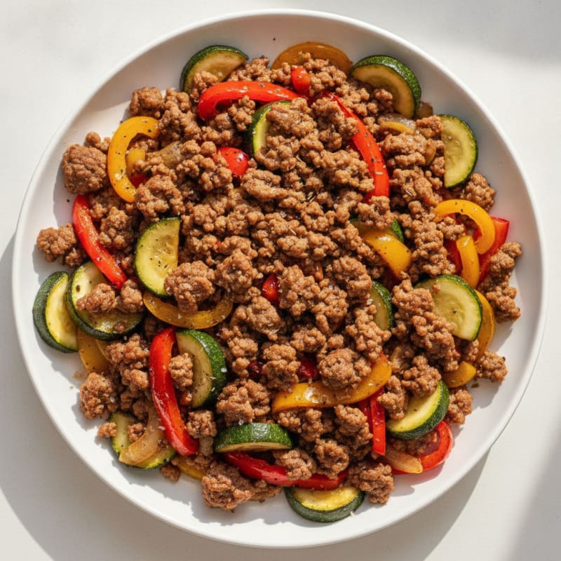 Ground Beef and Vegetable Skillet